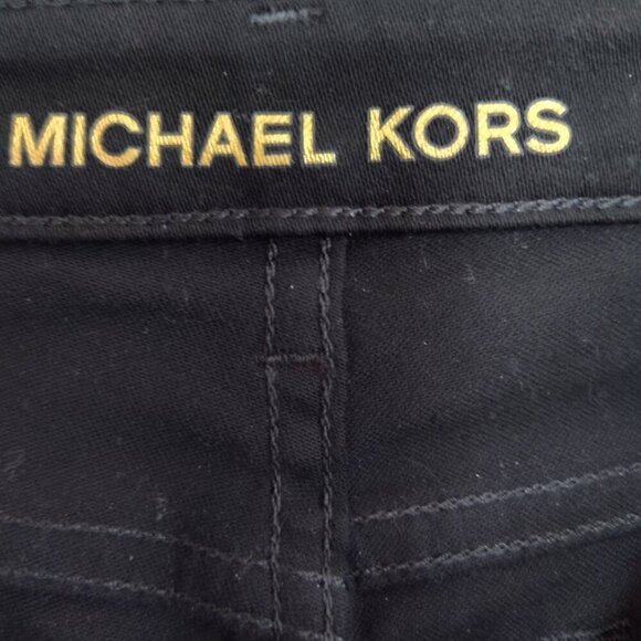 Ladies Petite SZ 8P Michael Kors Black Five-Pocket Denim Jeans - Picture 5 of 5
